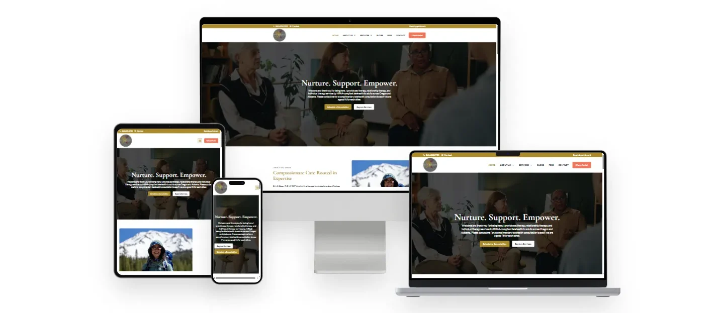 Dr. Erin K. Steen, PhD, LP, CST website responsive view