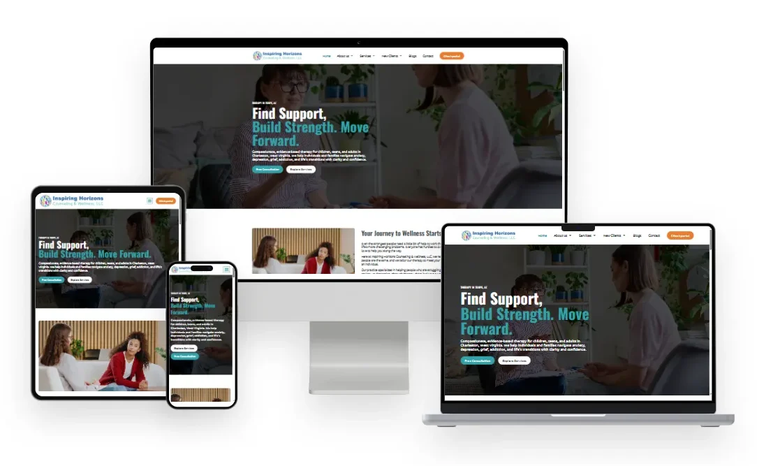 Inspiring Horizons Counseling website design