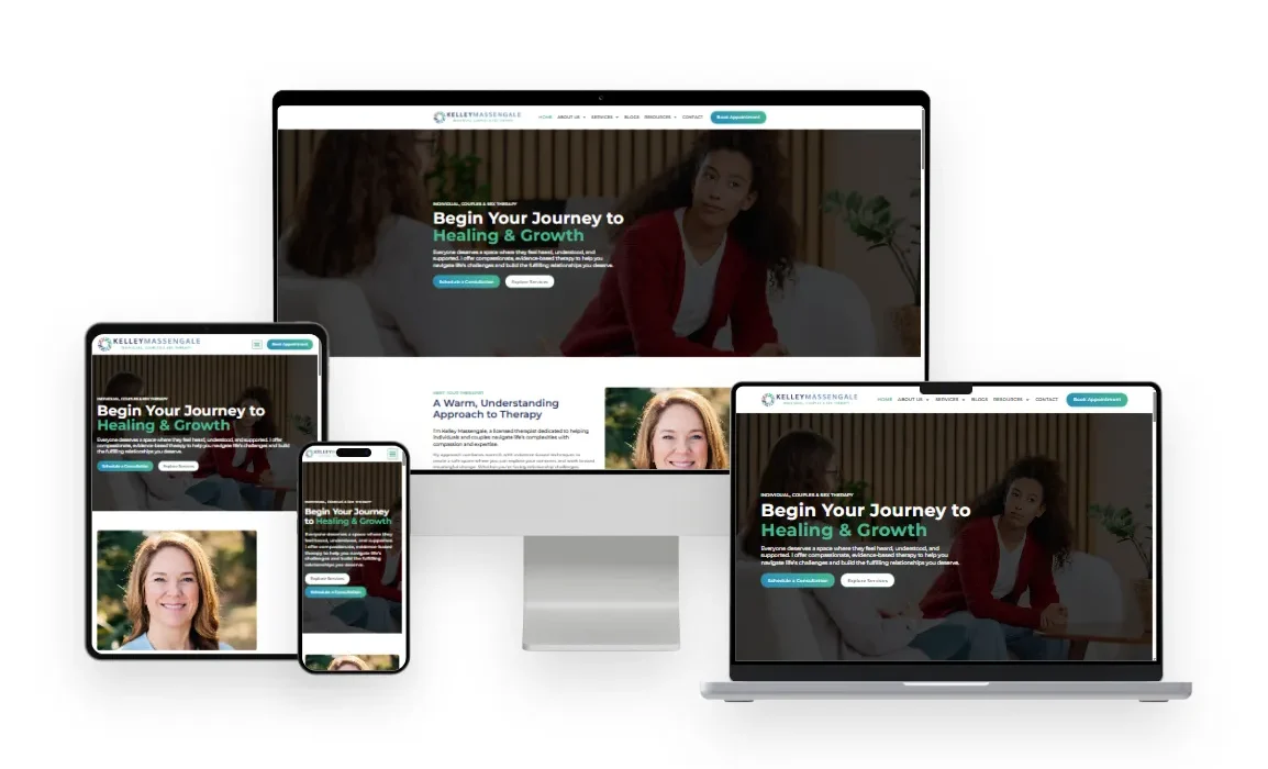 Kelley Massengale Therapy website design