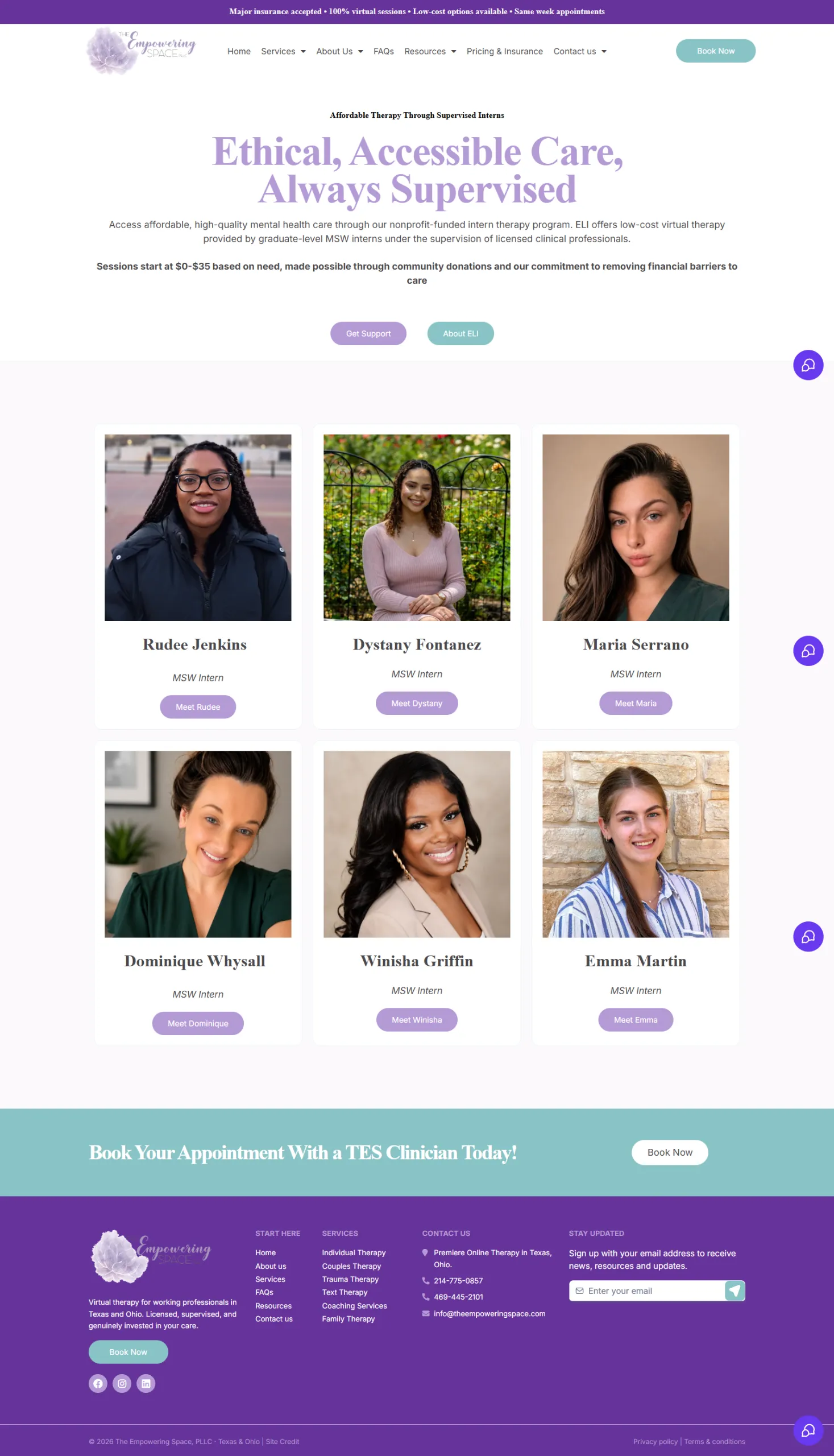 The Empowering Space About Page Design